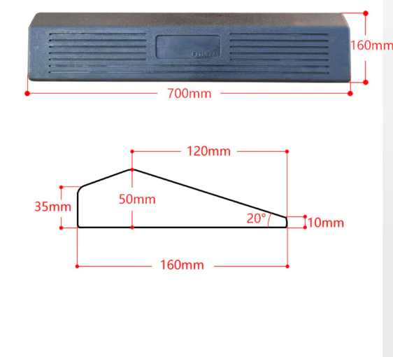 XM Rubber Lifting Wedge