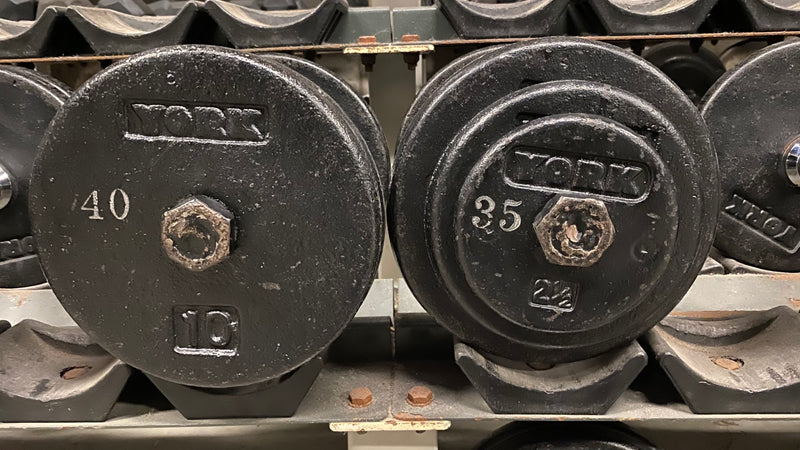 Used York Pro Welded Dumbbells (Pairs)
