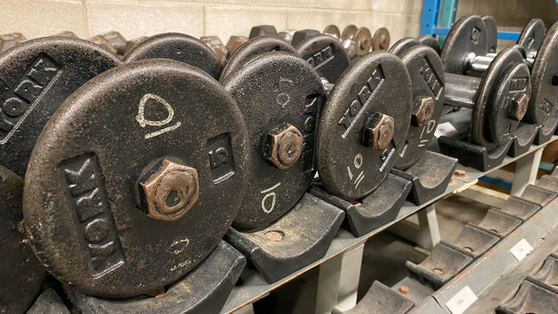 Used York Pro Welded Dumbbells (Pairs)