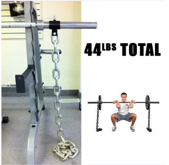 XM Olympic Weight Lifting Chain 44lb Pair
