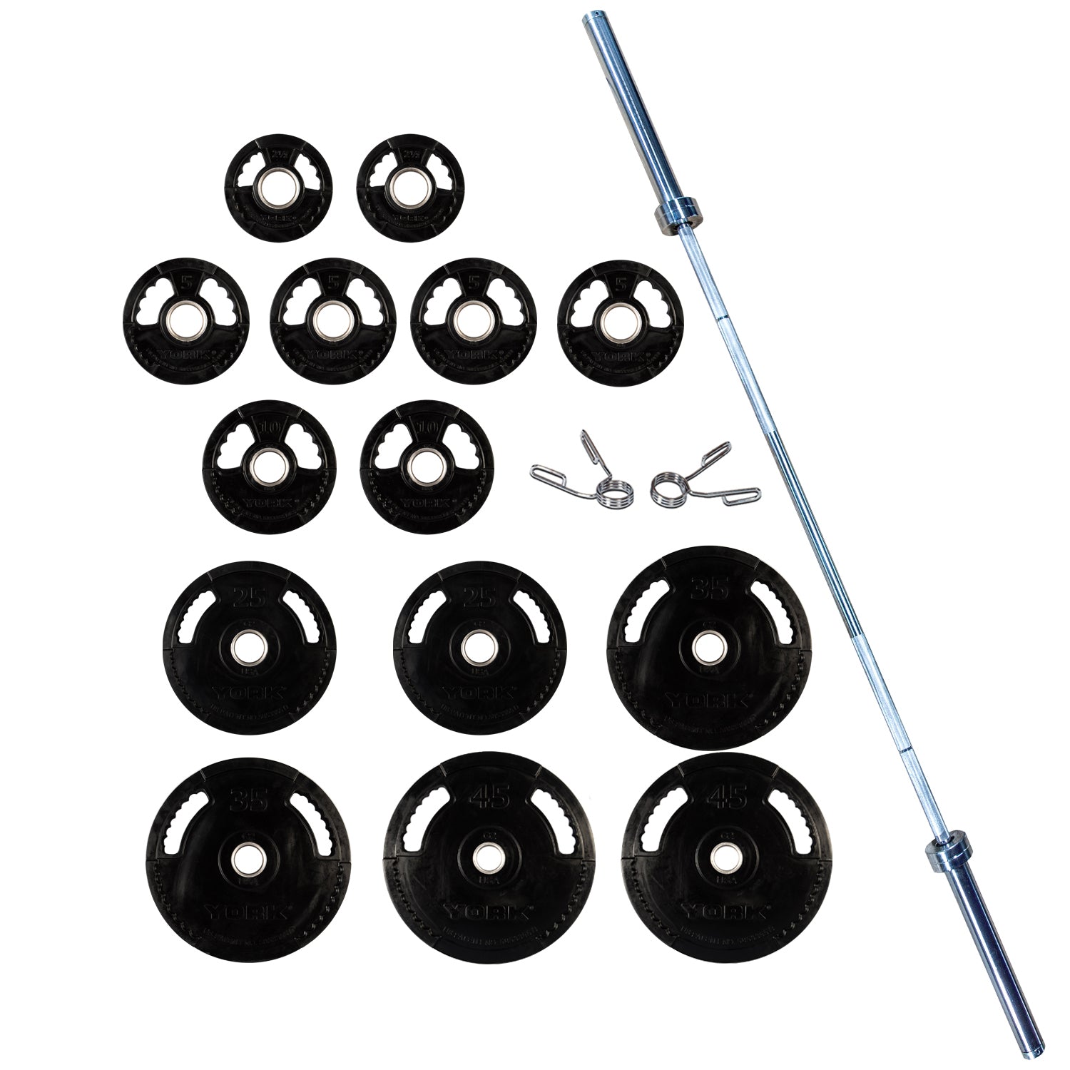 York G-2 Rubber Olympic Set - 300lb