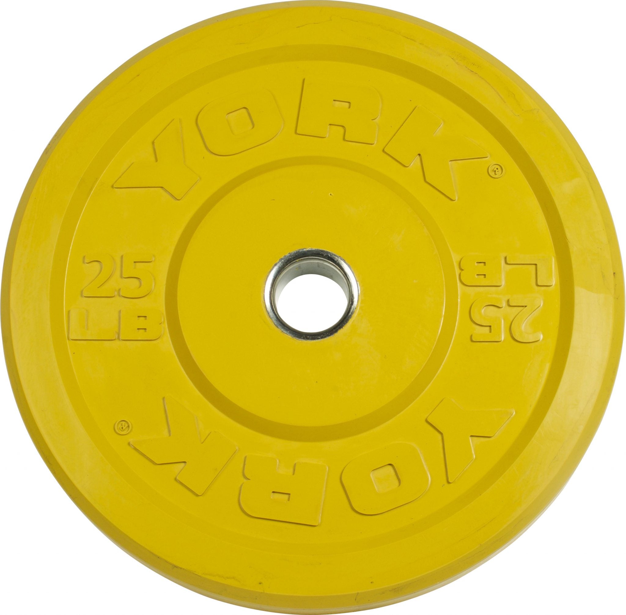 York Rubber Training Bumper Plate Coloured - LBS (Singles)