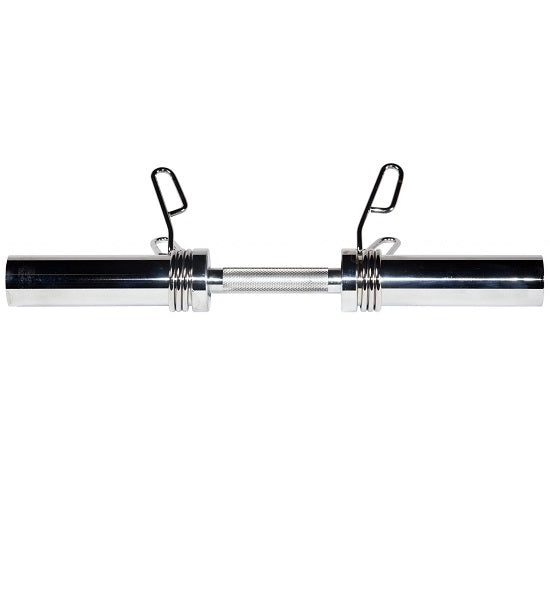 York Olympic Dumbbell Handle w/ Spring Clip Collars