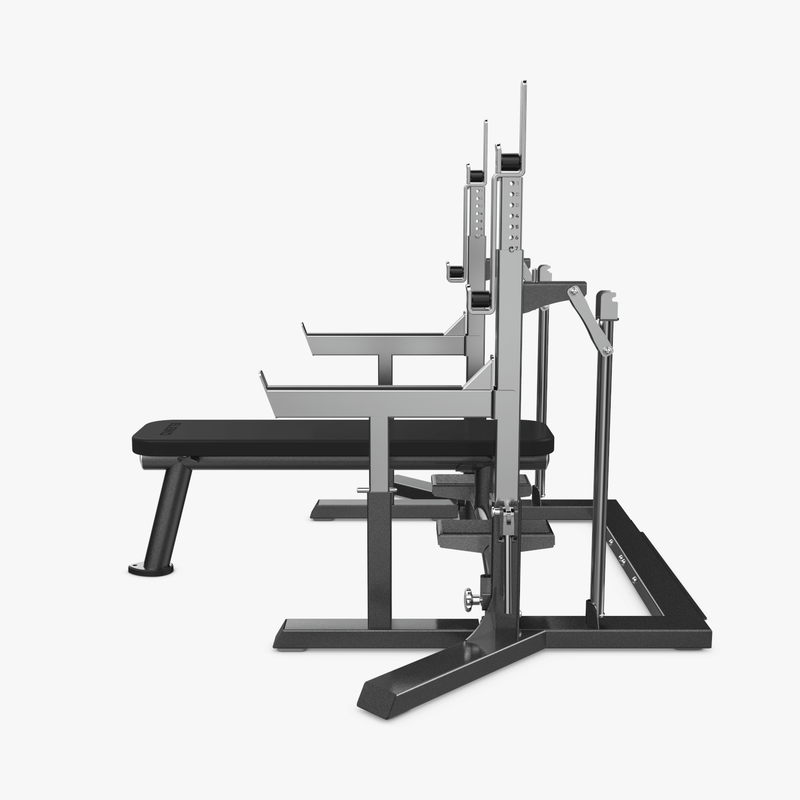 Eleiko IPF Powerlifting Squat Stand/Bench Combo side view