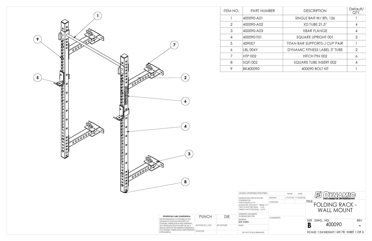 Dynamic Folding Rack 24"