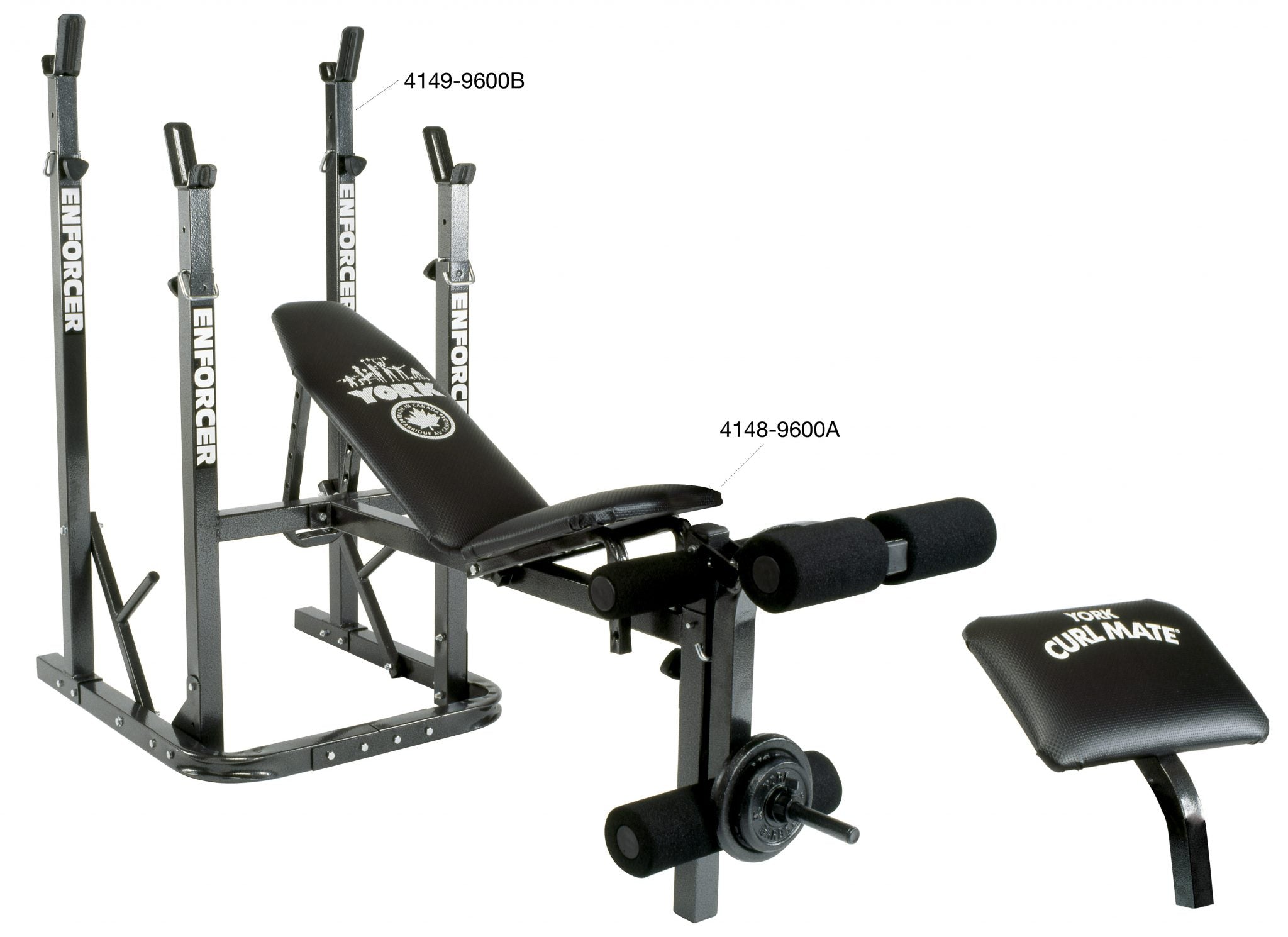 Squat Rack York Weight Bench And Weights York Enforcer 9600 A