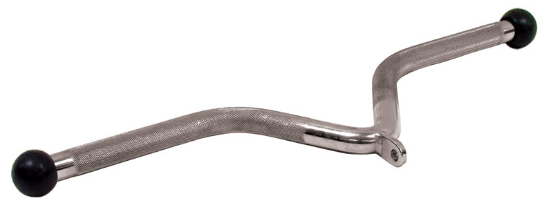 York V Shape Chrome Bar w/ Rubber Ends
