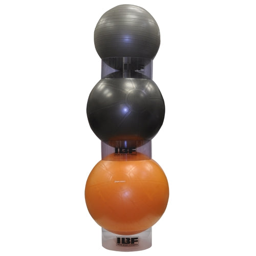 IBF Fitness Ball Stacker Rings stacked 3 high with balls in between