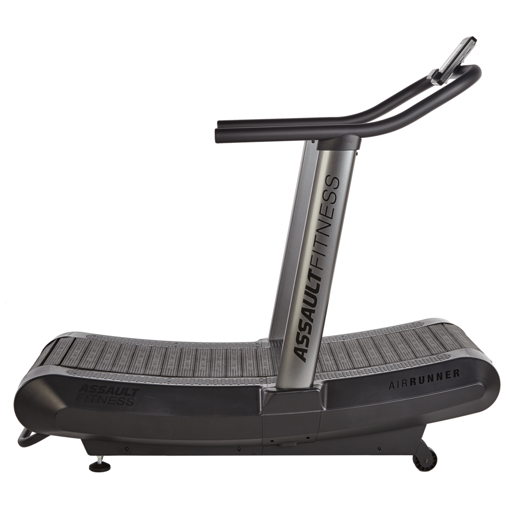 Assault AirRunner with console. Self propelled curved Treadmill. with rubber slats for treads