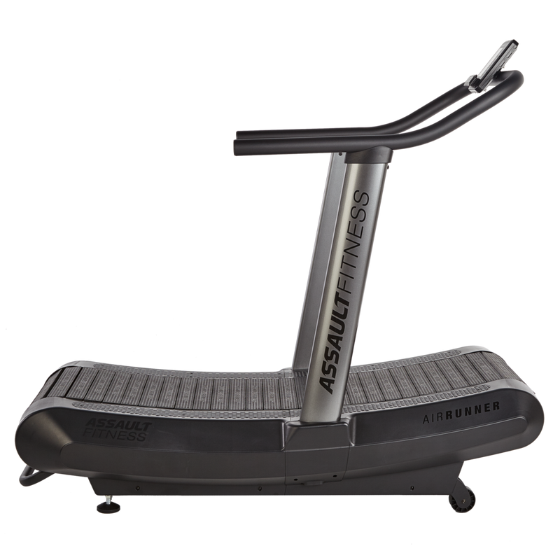 Assault AirRunner with console.  Self propelled curved Treadmill. with rubber slats for treads