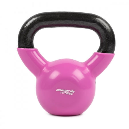 Concord Pink coated 10lb steel kettlebell