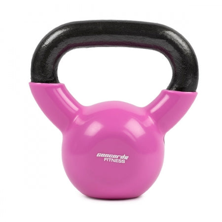 Concord Pink coated  10lb steel kettlebell