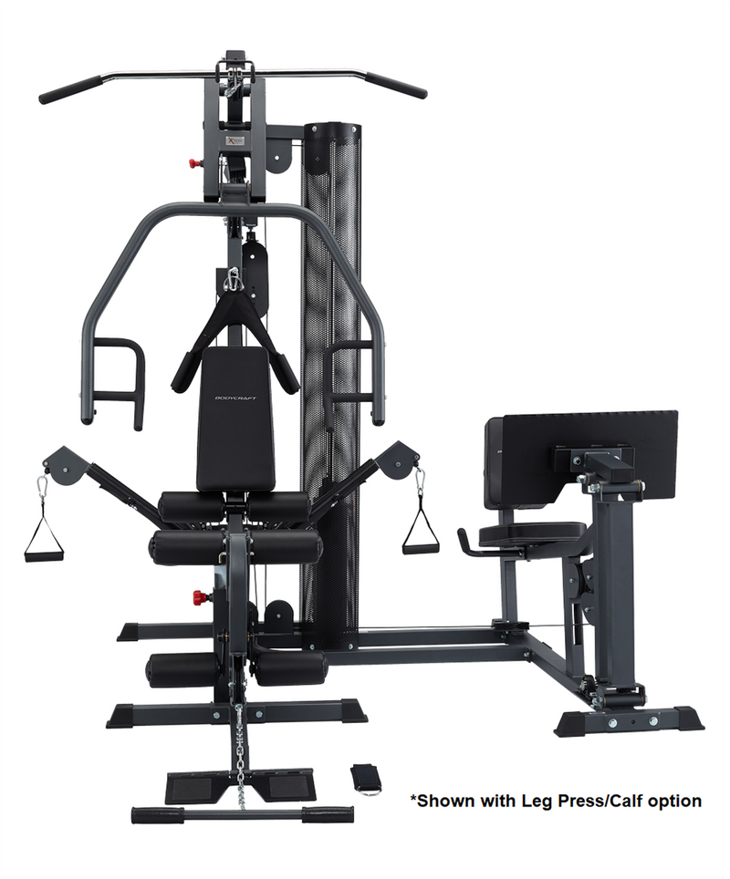 BodyCraft XPress Pro Strength Training System shown with Leg Press Calf Option