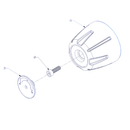 Stages - 000-4039  ADJ KNOB, W/CAP, BLUE