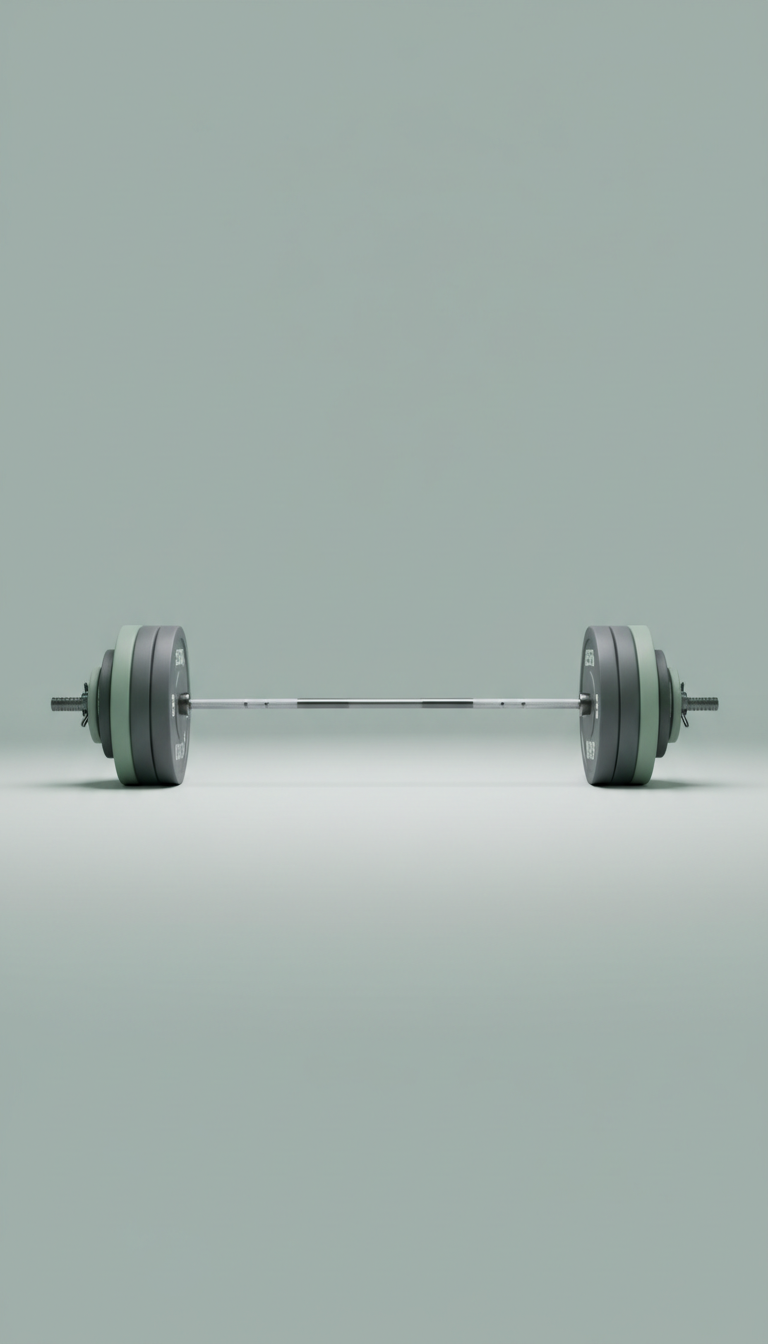Olympic Barbell And Plates Kit With Bumper Plates
