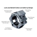 Lock-Jaw One - 1" Standard Barbell Collars (Pair)