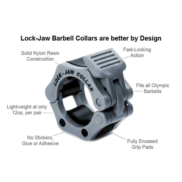 Lock-Jaw One - 1" Standard Barbell Collars (Pair)
