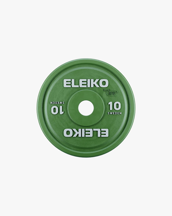 Miniature ELEIKO Weightlifting Powerlifting Plates, Collars, and Barbells,  Gym Toys Display 