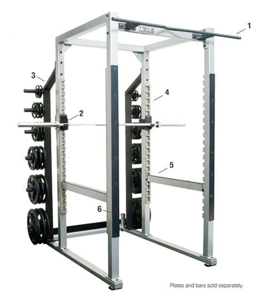 York STS Power Rack w/ Hook Plate