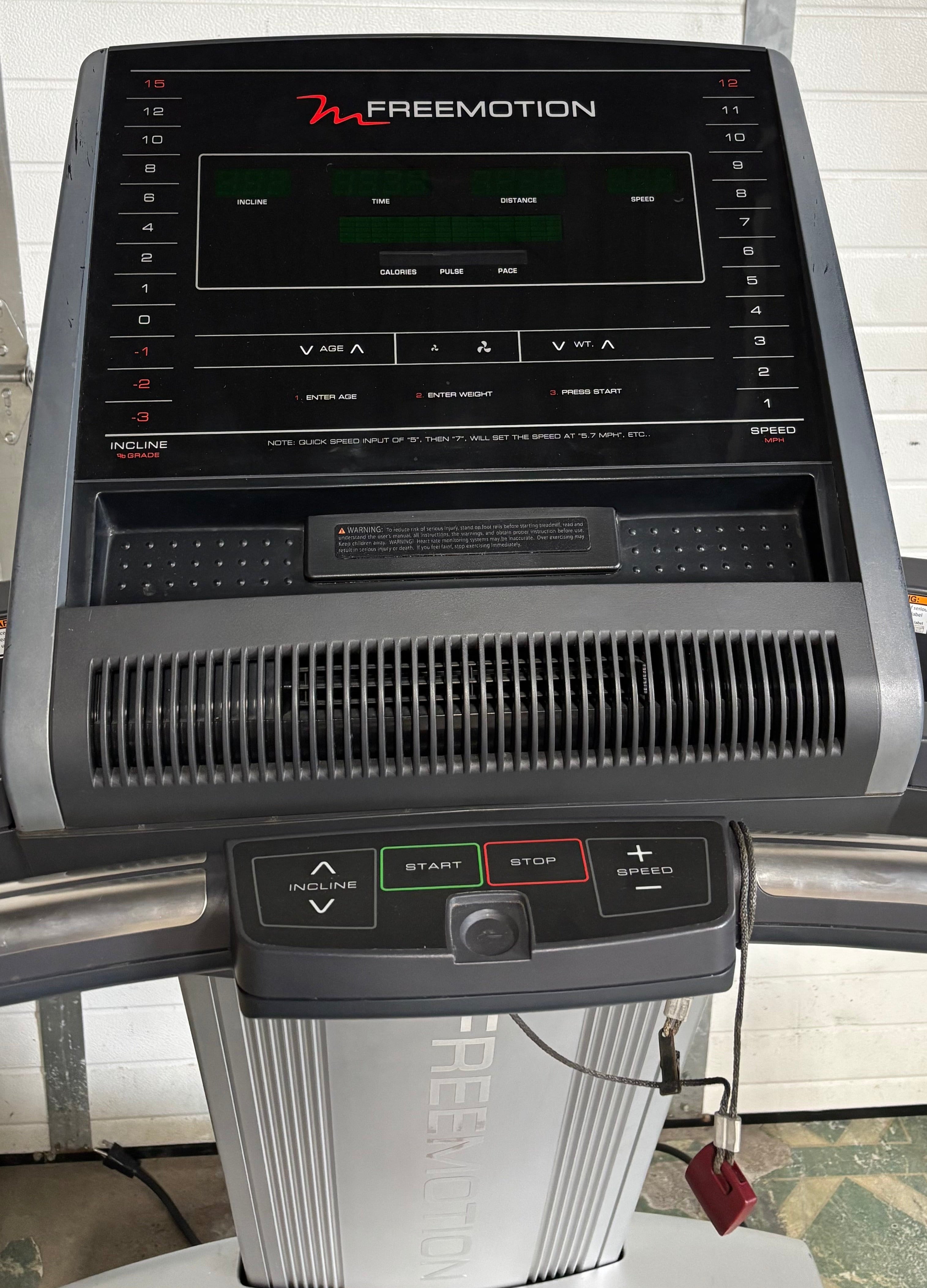 Used Freemotion t11.3 Reflex treadmill