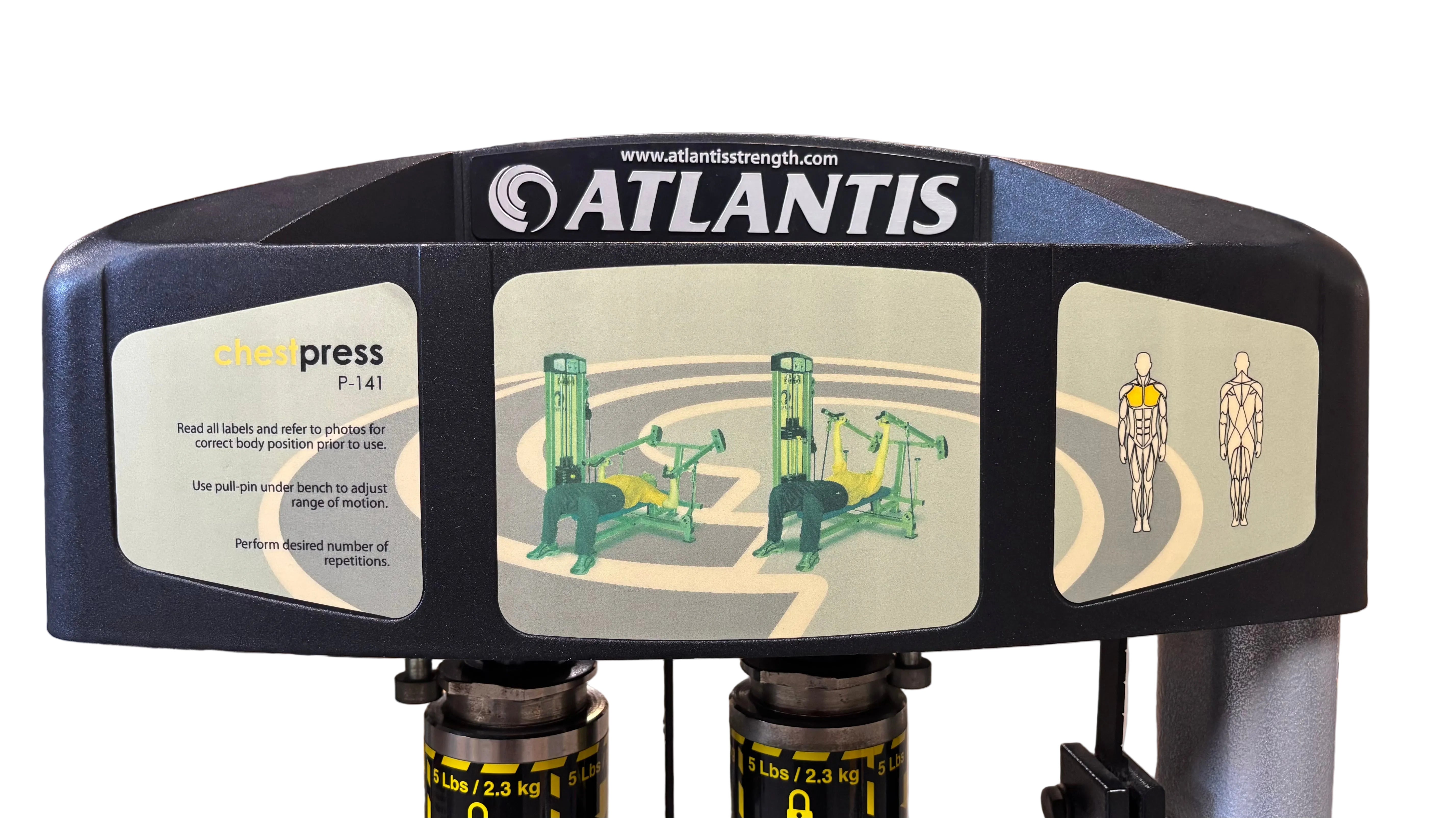 Used Atlantis Lying Converging Chest Press