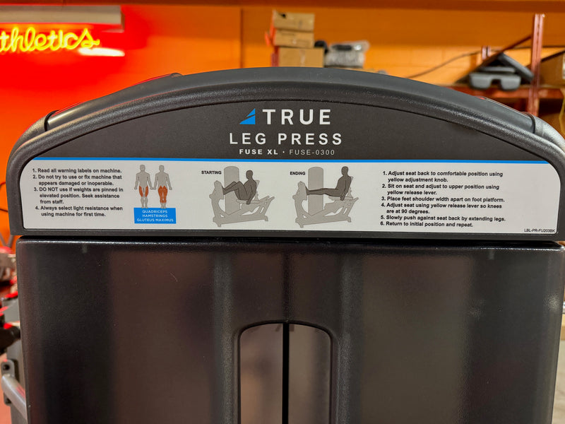 Used True Fitness Fuse XL Leg Press