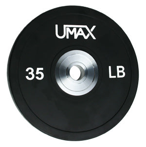 Umax Olympic Training Bumper Plate Black