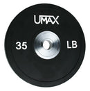 Umax Olympic Training Bumper Plate Black