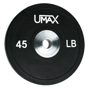 Umax Olympic Training Bumper Plate Black