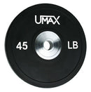 Umax Olympic Training Bumper Plate Black