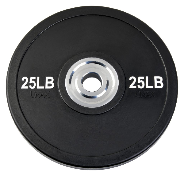 Umax Olympic Training Bumper Plate Black