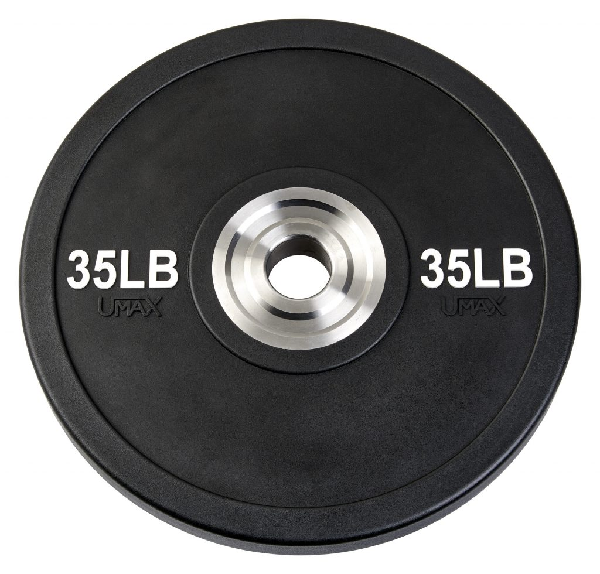Umax Olympic Training Bumper Plate Black