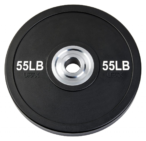 Umax Olympic Training Bumper Plate Black