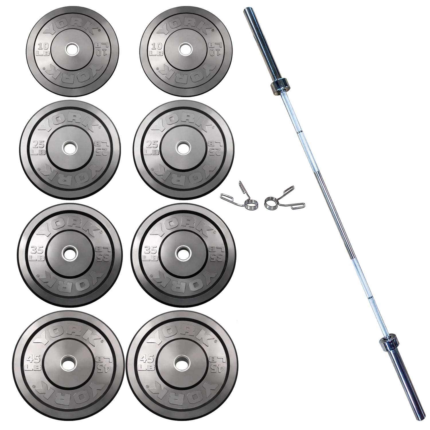 York Rubber Training Bumper Plate Set (LB)
