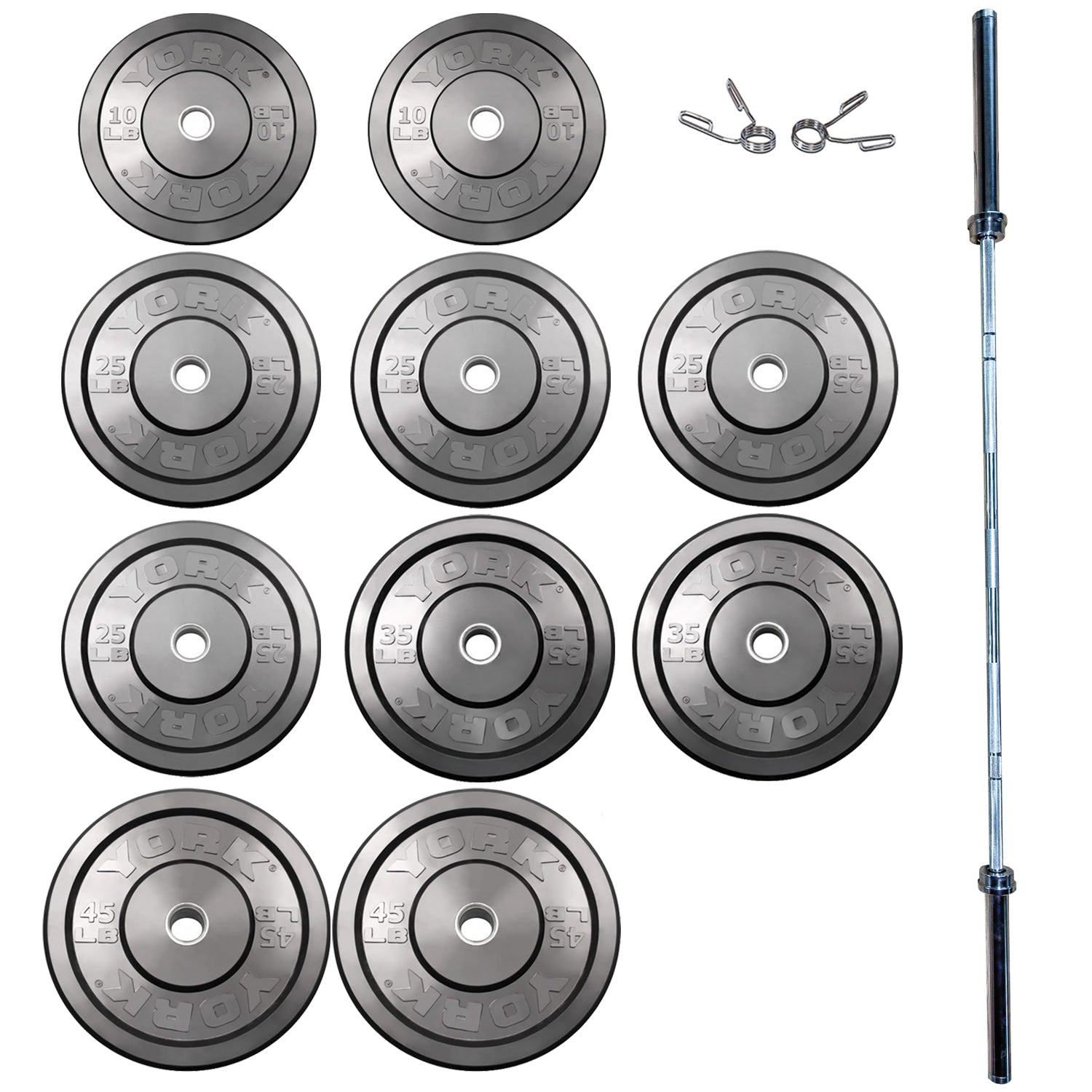 York Rubber Training Bumper Plate Set (LB)