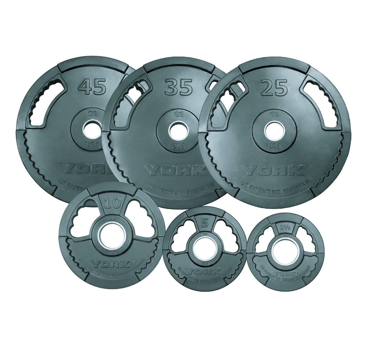 2″ G-2 Rubber Olympic Plate