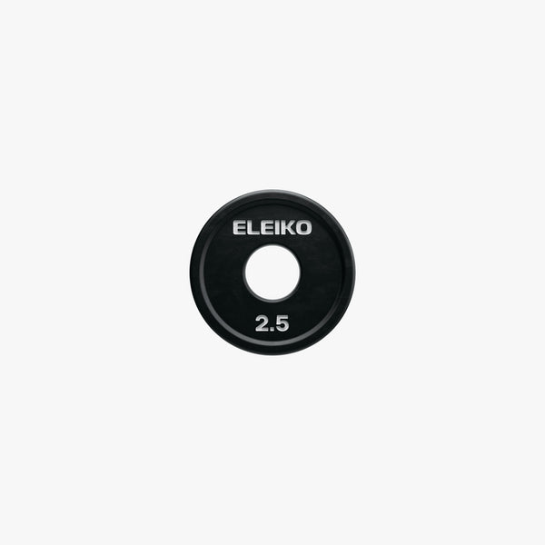 Eleiko Rubber Change Plate Black, lb (Singles)