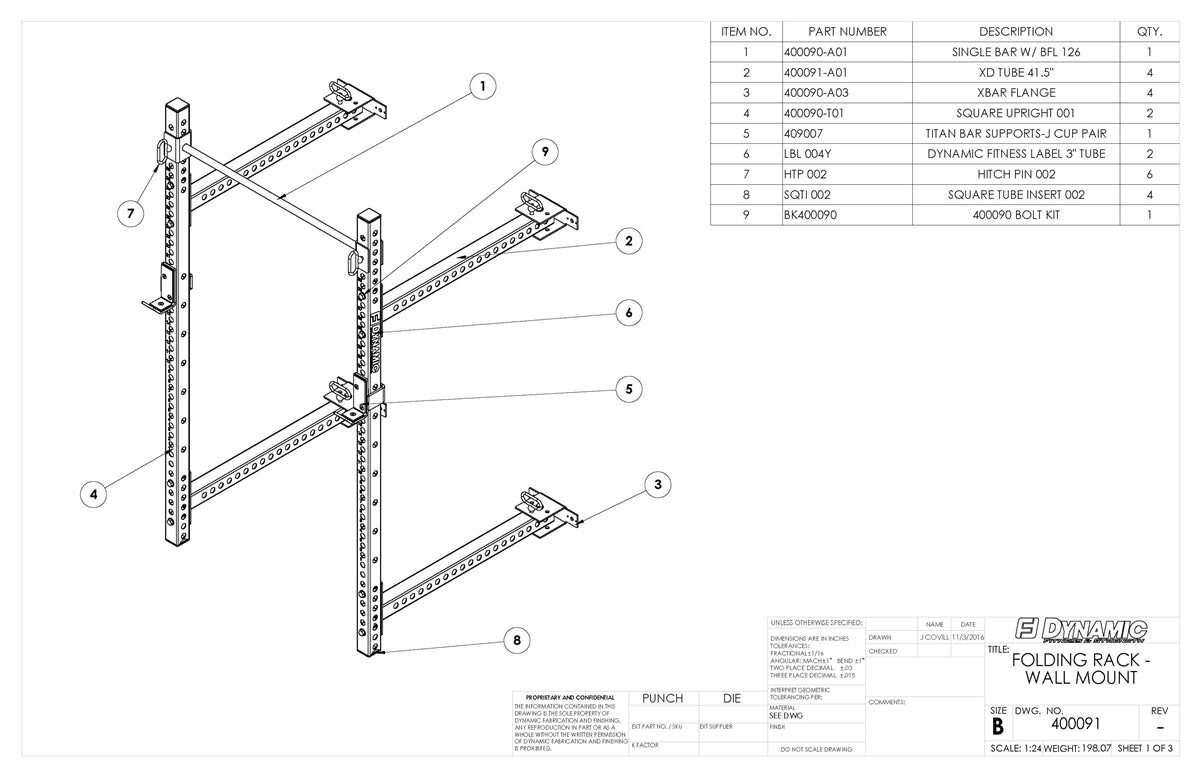 Dynamic Folding Rack 48"