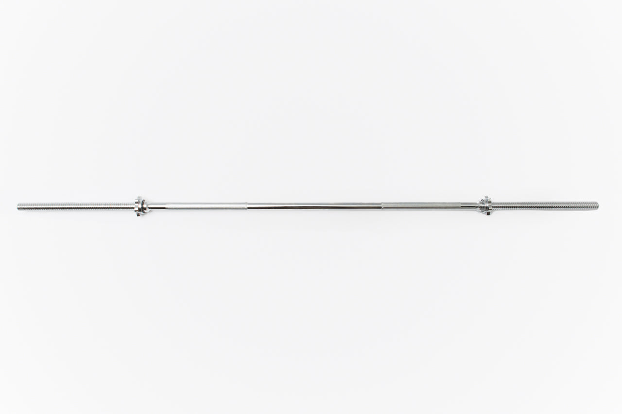 York Pro 1" Chrome Spin-Lock Weight Bar w/ Spin-Lock Collars