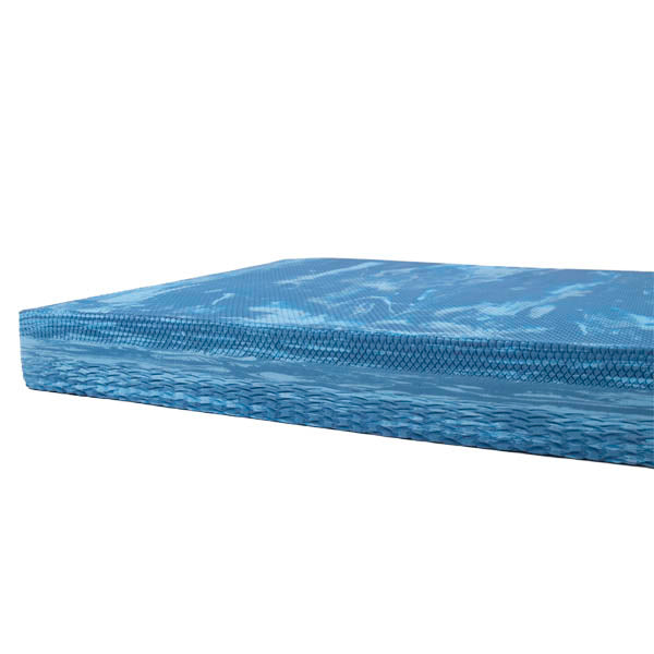 Balance Pad light blue.  showing thickness
