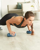 Balance Pods Girl planking with them on hands