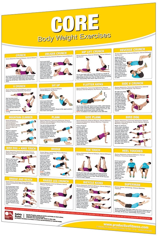 BODY WEIGHT EXERCISES CORE