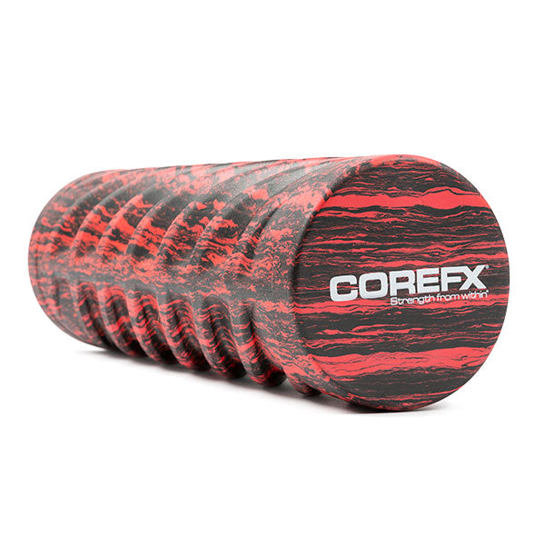 CFX High Density red and black wave 18" Foam Roller