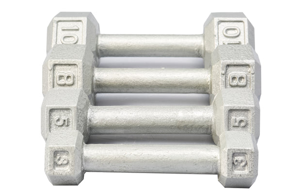 York Cast Iron Hex Dumbbell (Pair) Residential Use Only