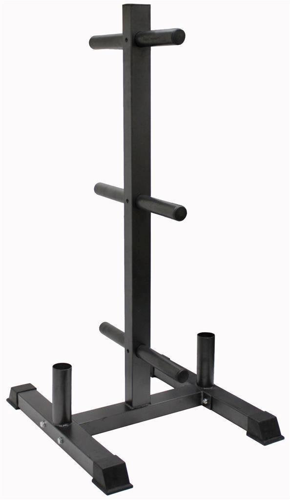 Troy Vertical Olympic Bumper Plate and Bar Rack