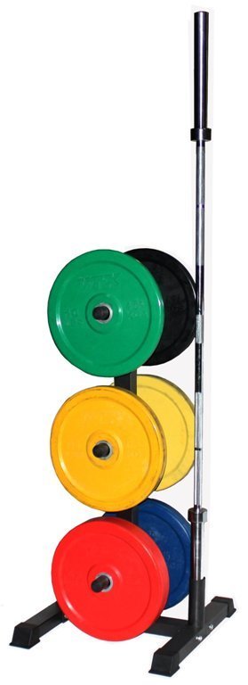 Troy Vertical Olympic Bumper Plate and Bar Rack