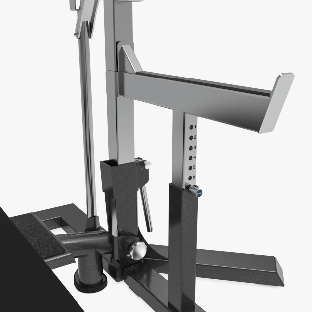 Eleiko IPF Powerlifting Squat Stand/Bench Combo adjustments