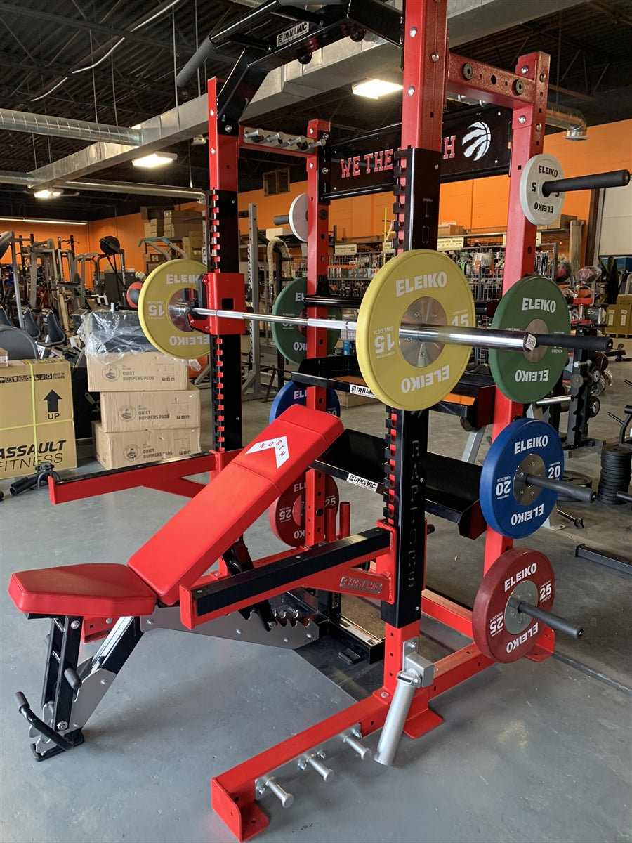 Custom Dynamic 'Raptors' Half Rack and Bench system