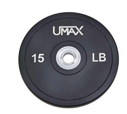 Umax Olympic Training Bumper Plate Black